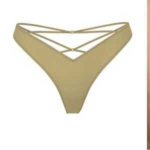 Very Sexy Smooth Strappy Back High Leg Thong Panty